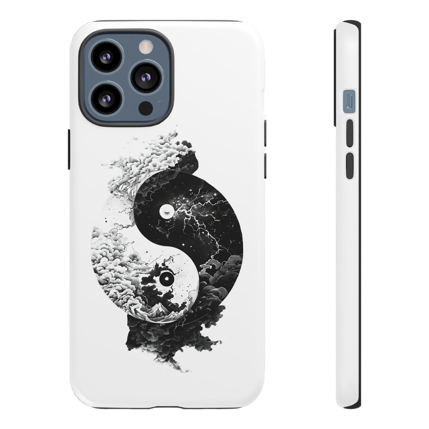 Power & Peace – Yin Yang White iPhone Case