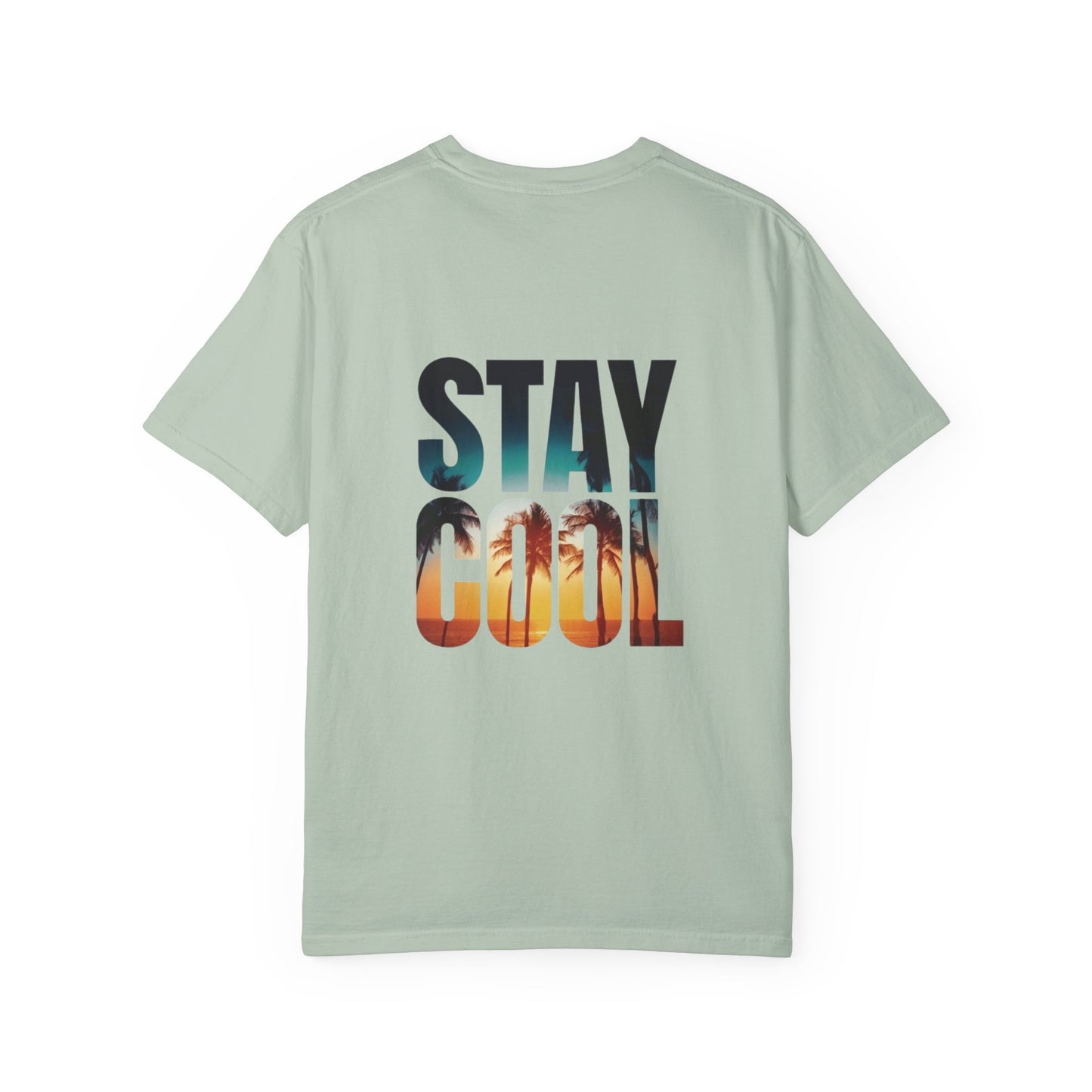 STAY COOL Tee – Men’s Oversized Fit, Summer Sunset Graphic T-Shirt