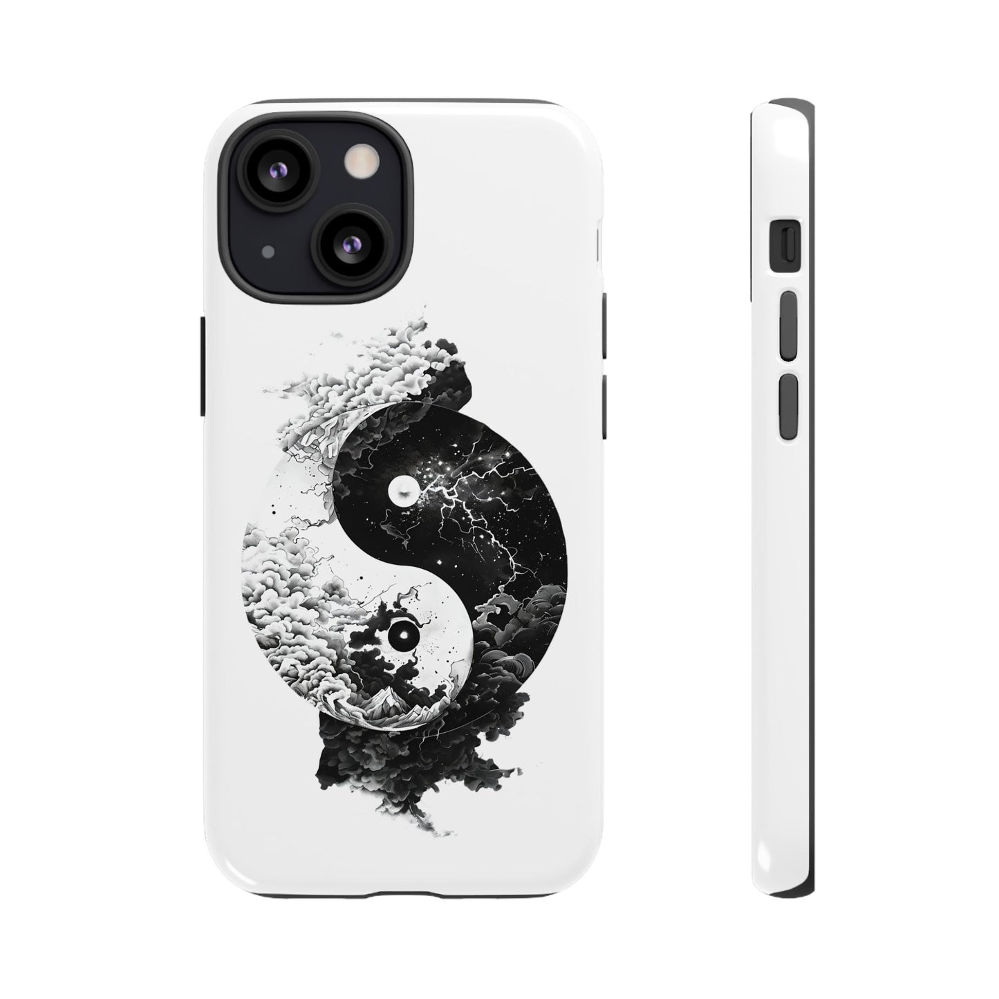 Power & Peace – Yin Yang White iPhone Case