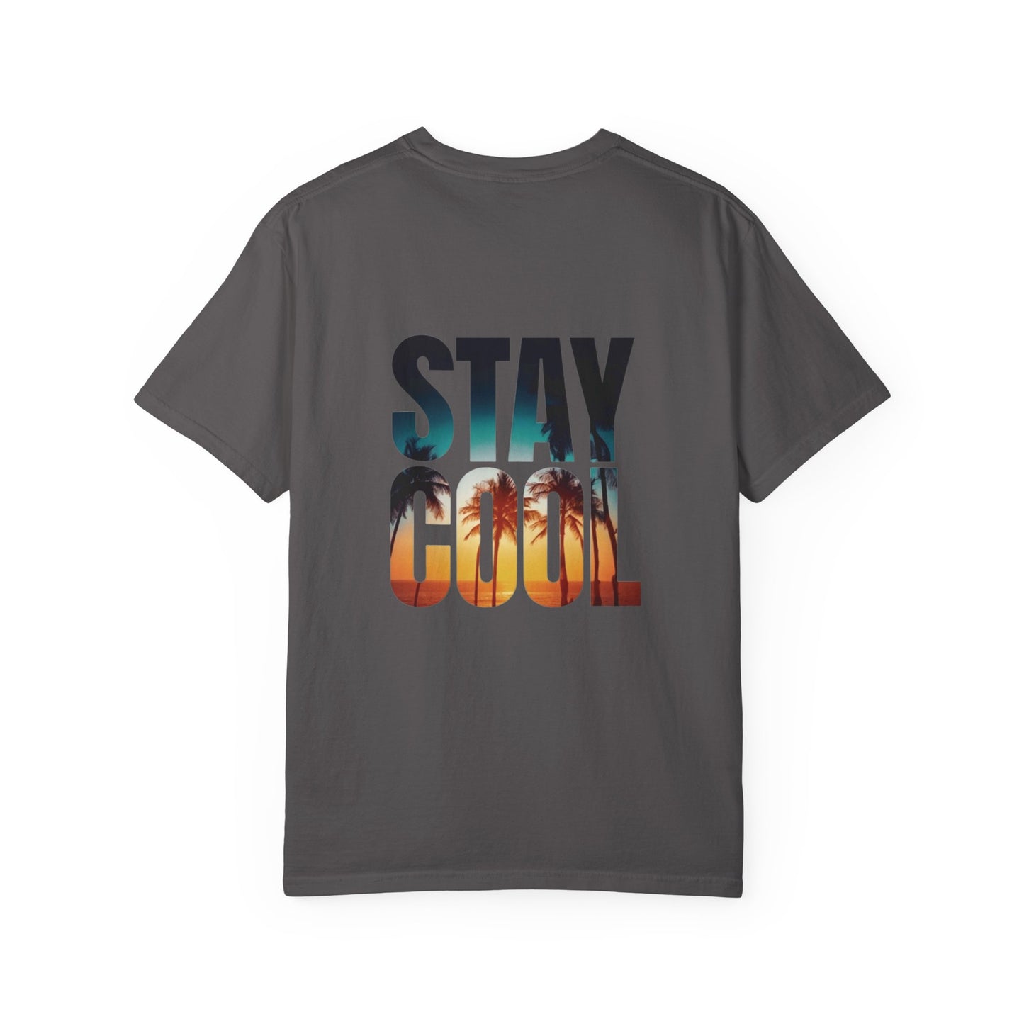 STAY COOL Tee – Men’s Oversized Fit, Summer Sunset Graphic T-Shirt