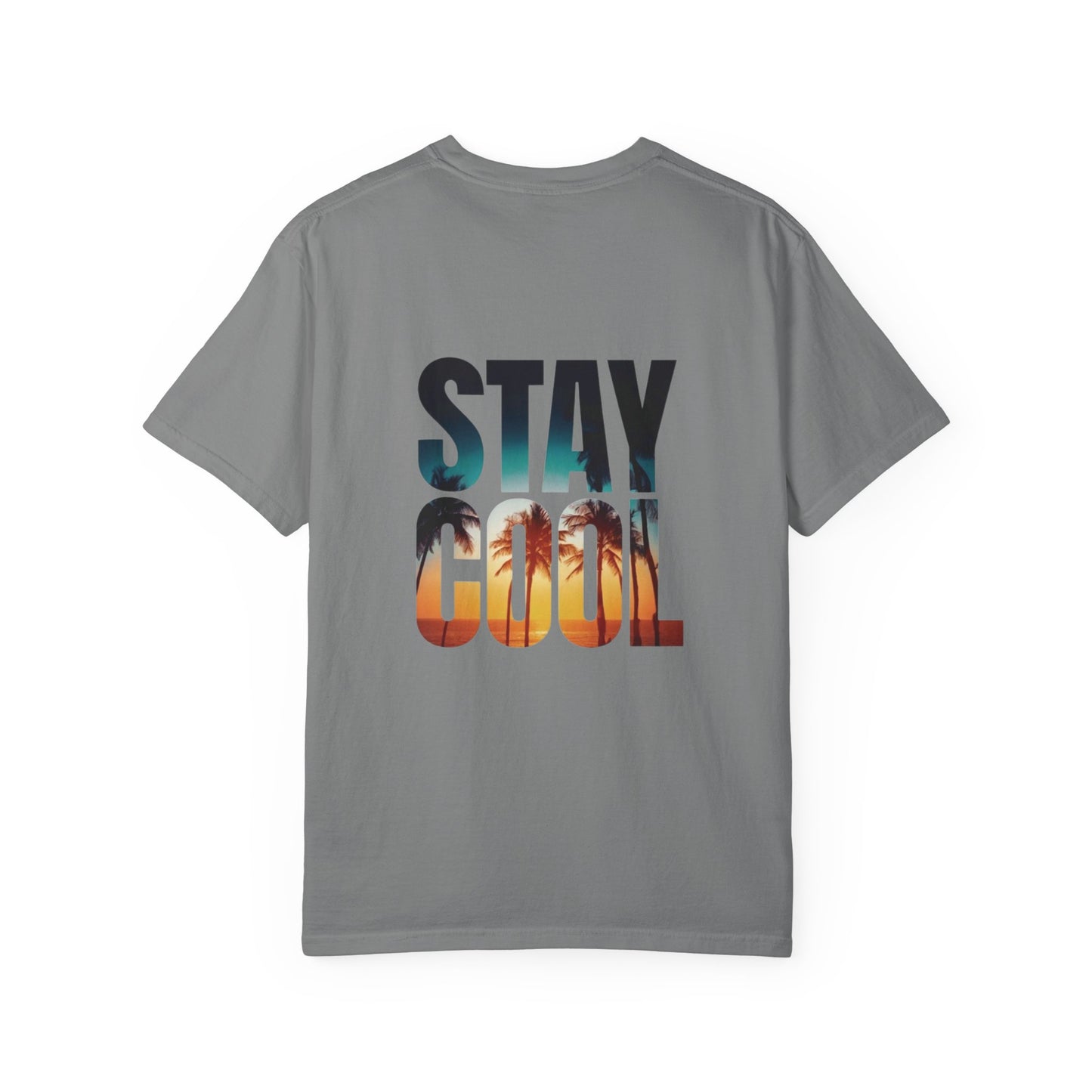 STAY COOL Tee – Men’s Oversized Fit, Summer Sunset Graphic T-Shirt