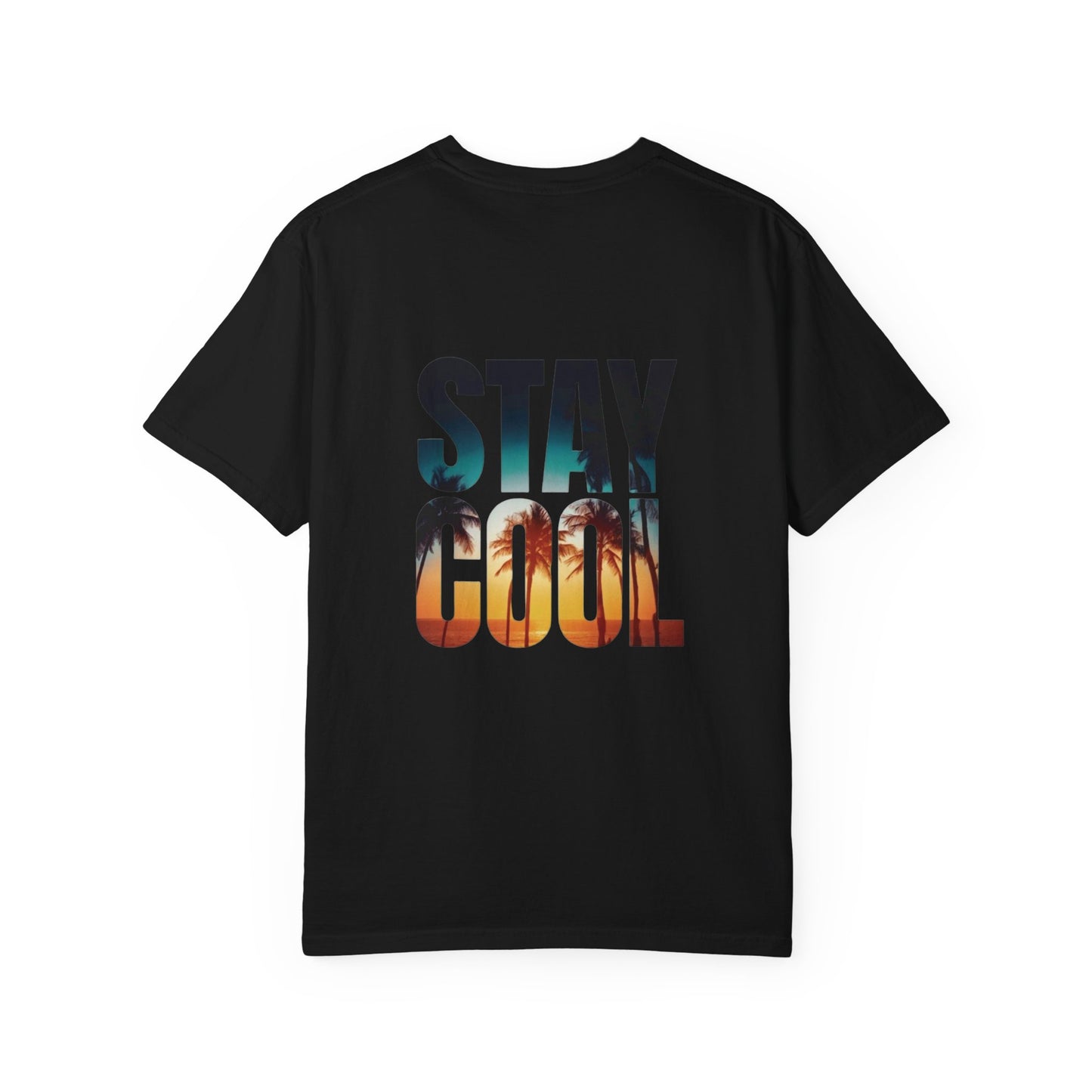 STAY COOL Tee – Men’s Oversized Fit, Summer Sunset Graphic T-Shirt