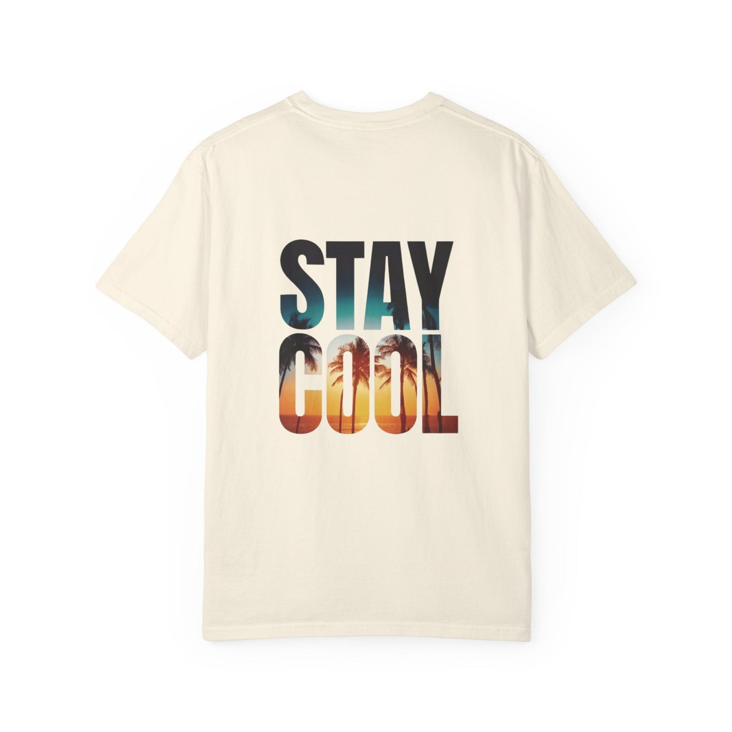 STAY COOL Tee – Men’s Oversized Fit, Summer Sunset Graphic T-Shirt