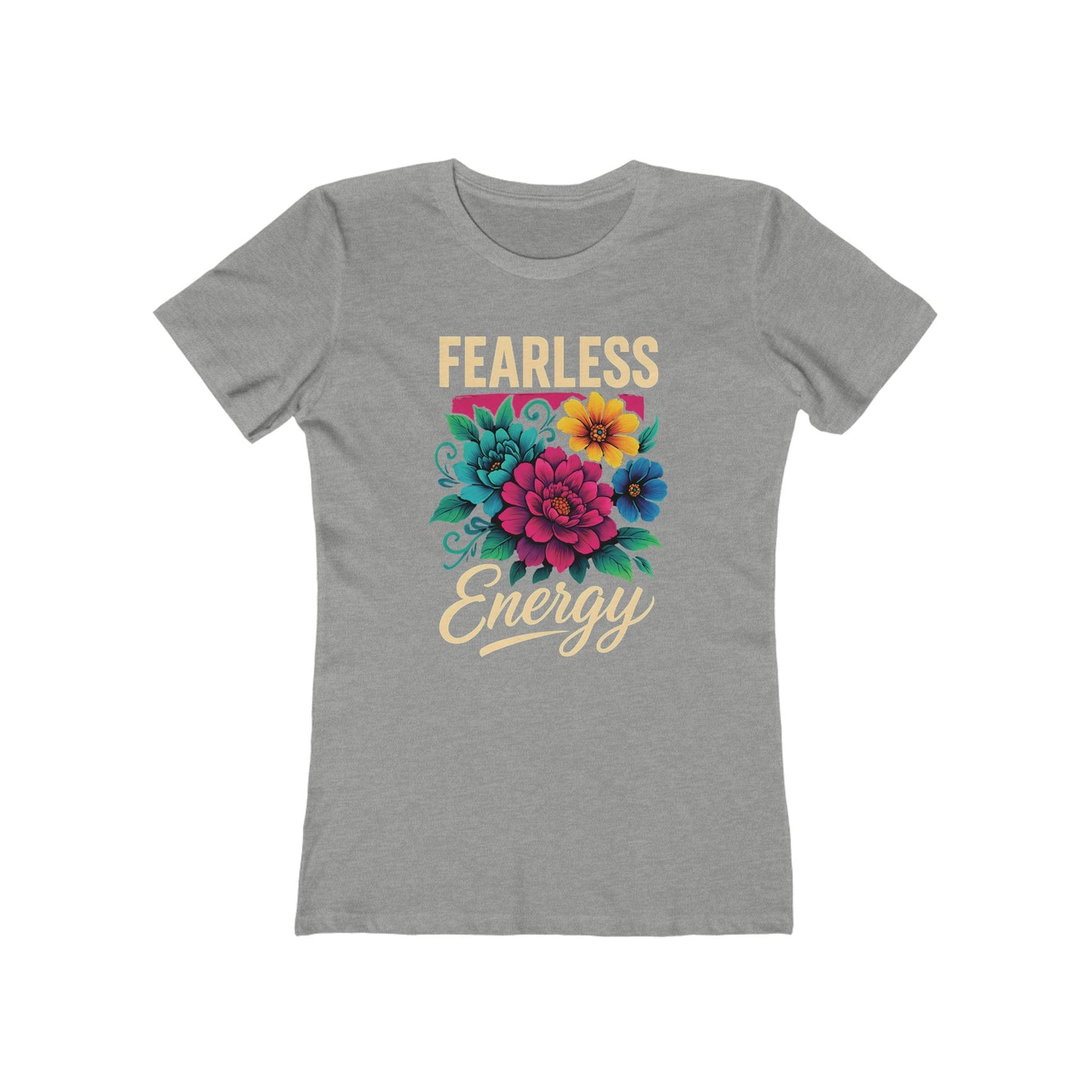 Fearless Energy Tee – Floral Graphic T-shirt for Women